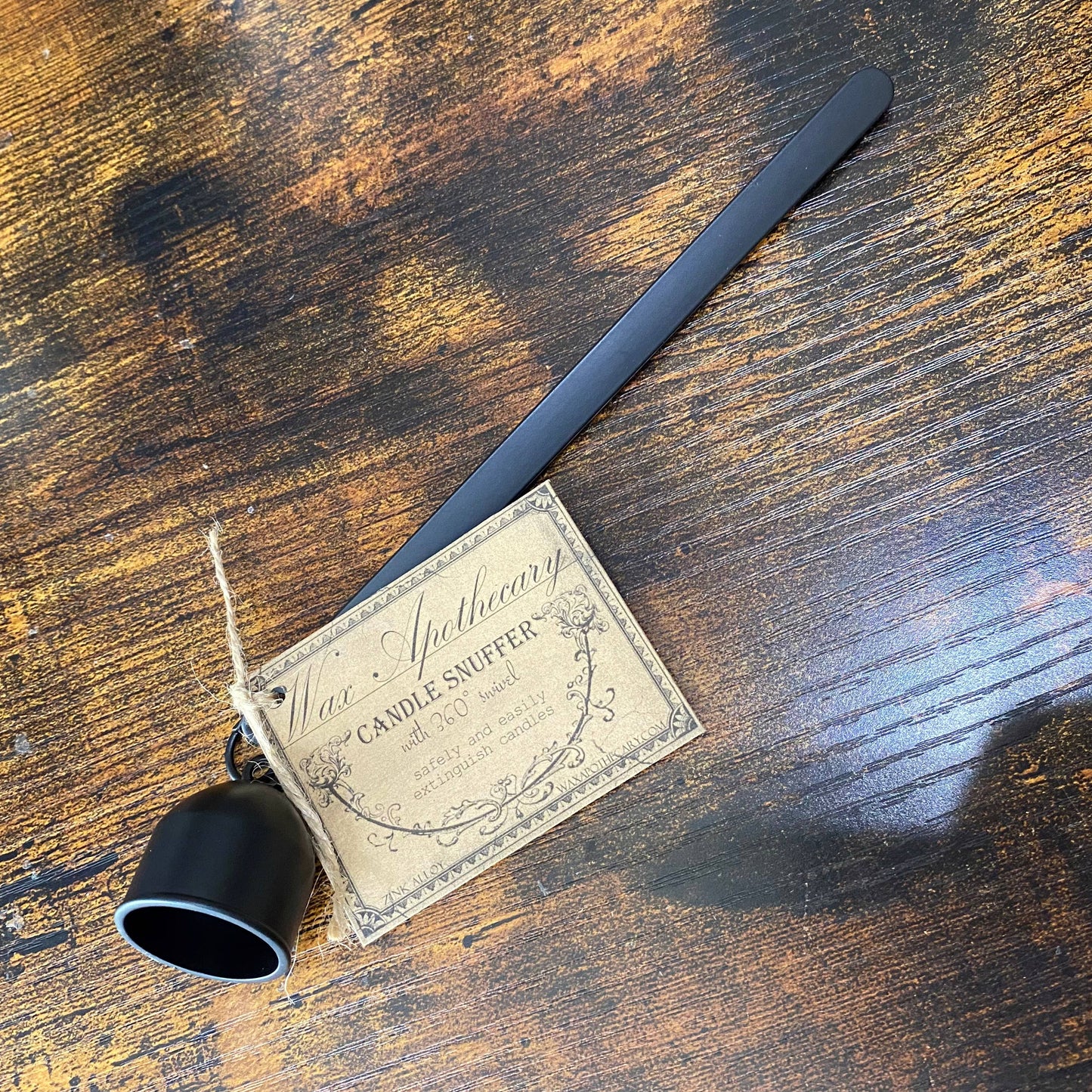 Candle Snuffer in Matte Black Finish