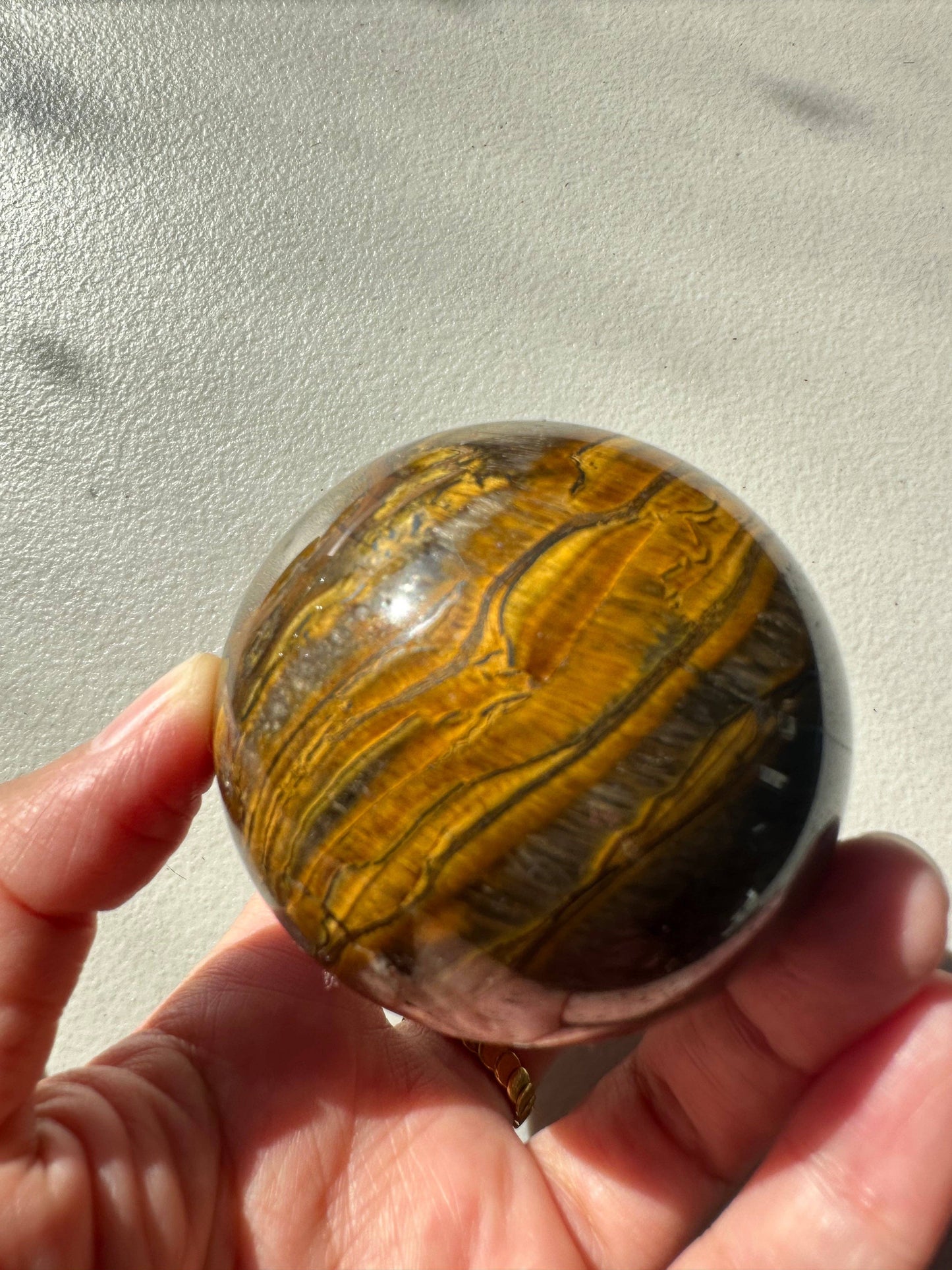 Natural Tiger's Eye Crystal Sphere Ball
