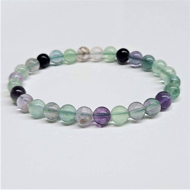 Fluorite Beaded Bracelets 6mm