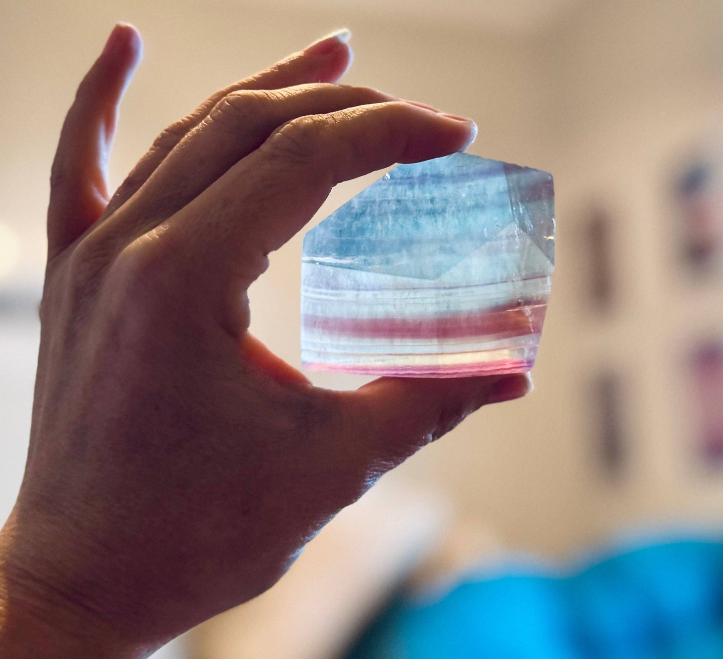 CANDY Fluorite Shapes, Polished Fluorescent Crystals