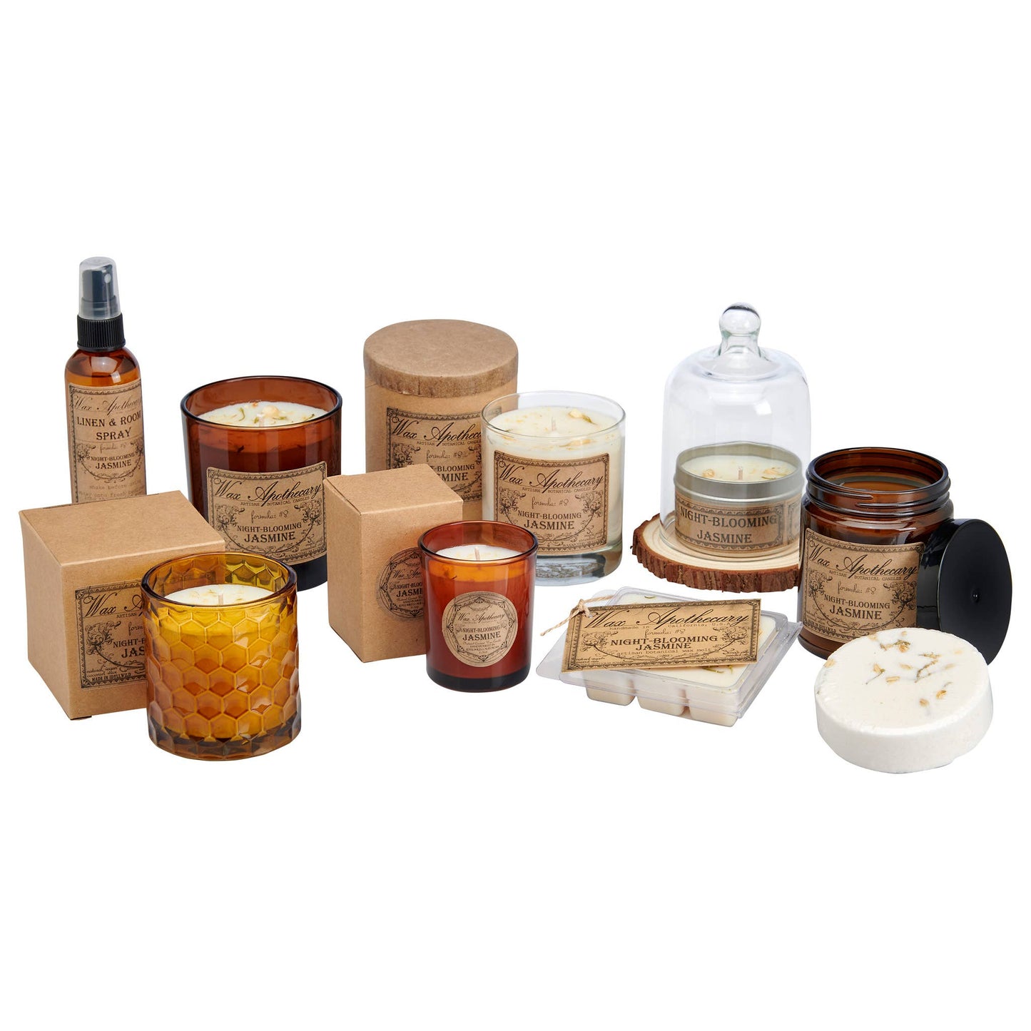 Night-Blooming Jasmine Botanical Candle in Scotch Glass 7oz