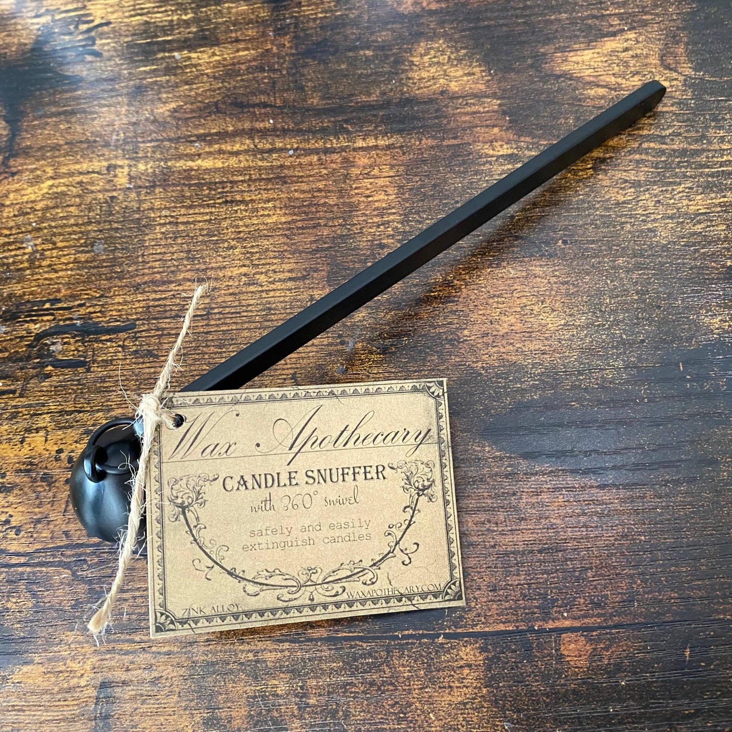 Candle Snuffer in Matte Black Finish