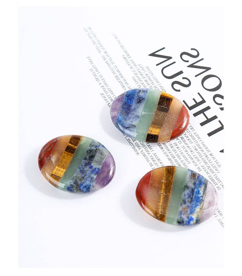 7 Chakra Worry Stone for Balancing Your Energy Centers
