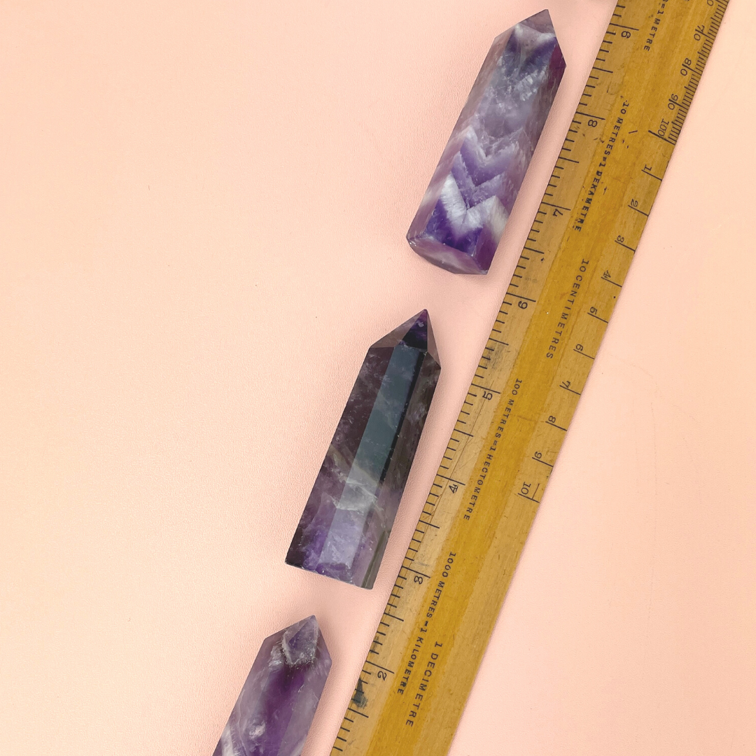 Natural Amethyst Crystal Quartz Point Spiritual Stone