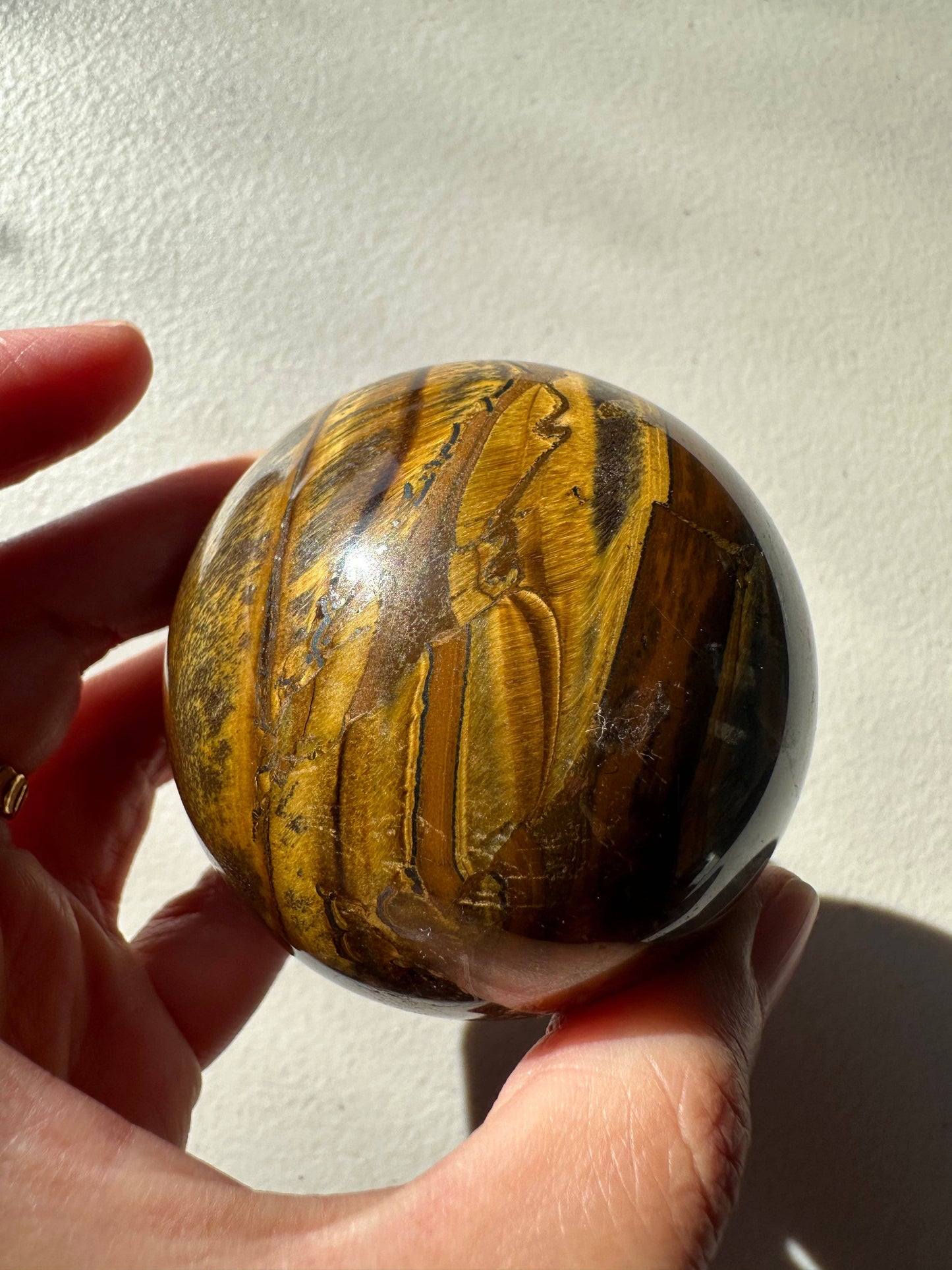 Natural Tiger's Eye Crystal Sphere Ball