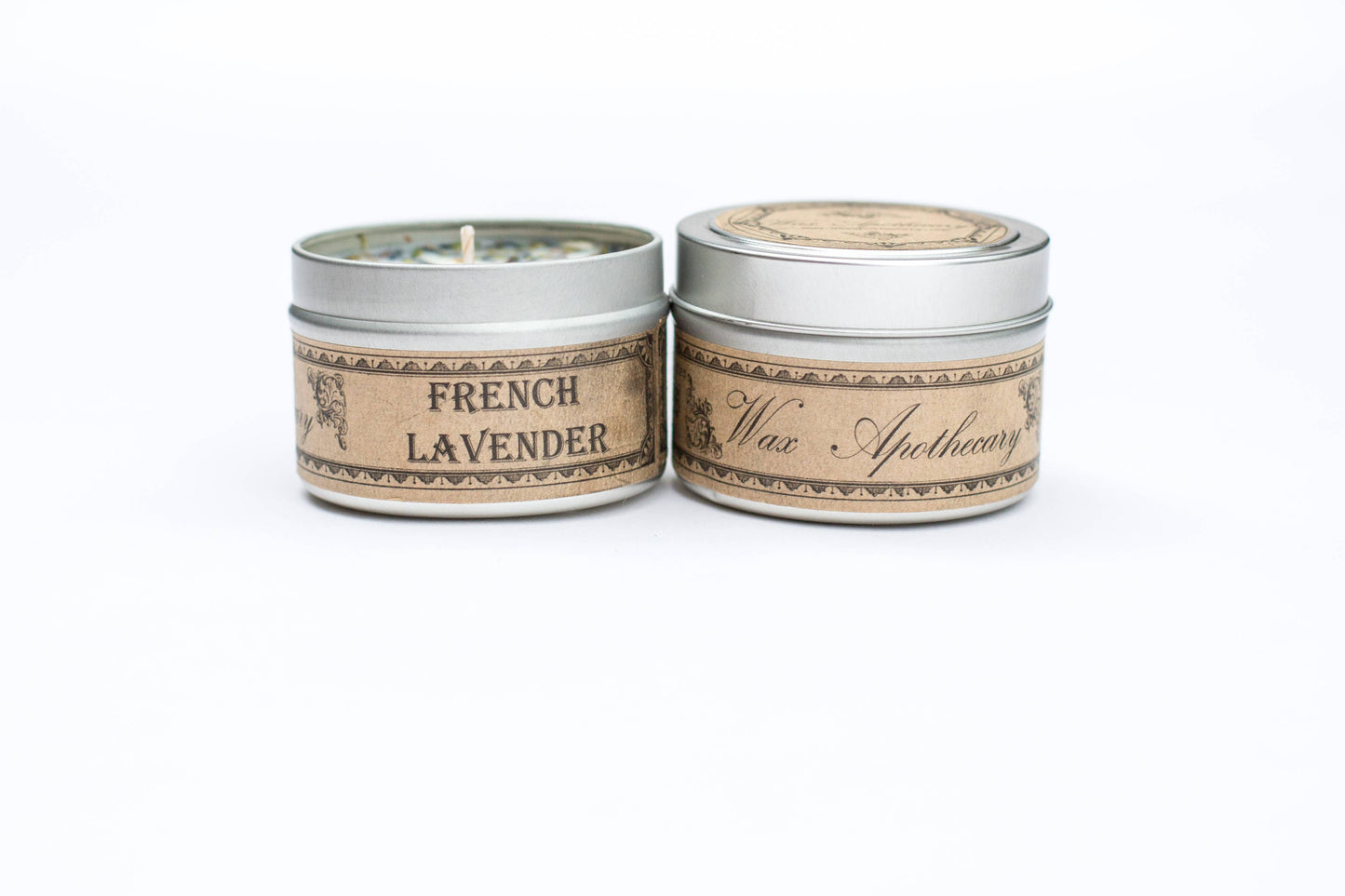 French Lavender Botanical Travel Tin Candle 4oz