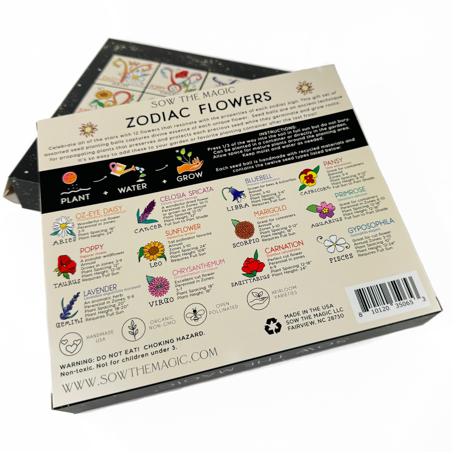 Zodiac Flower Seed Ball Flower Planting Set