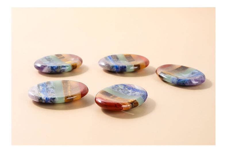 7 Chakra Worry Stone for Balancing Your Energy Centers