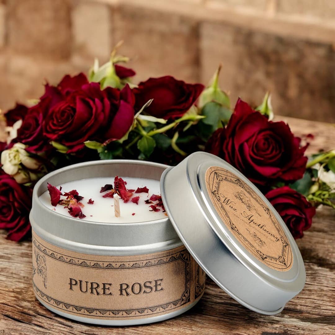 Rose Botanical Travel Tin Candle 4oz