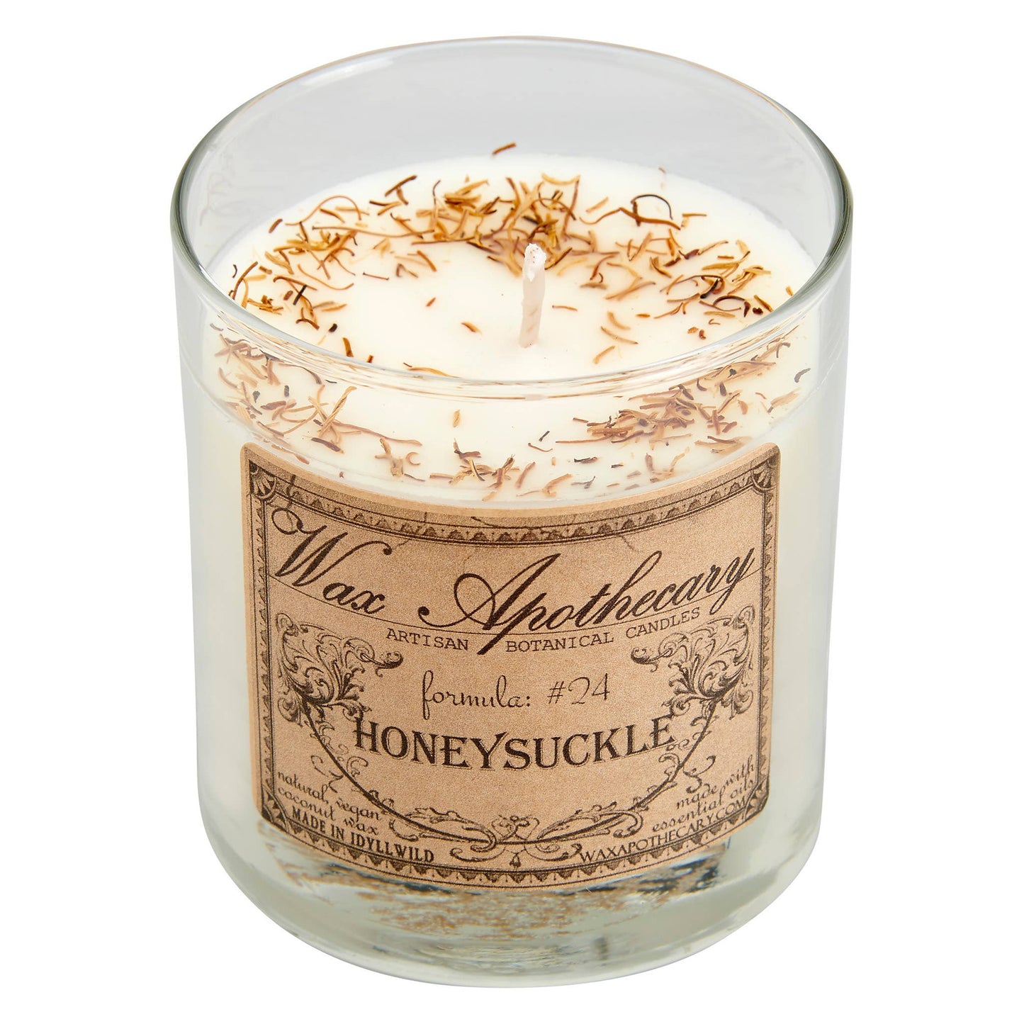 Honeysuckle Botanical Candle 7oz in Scotch Glass with Box