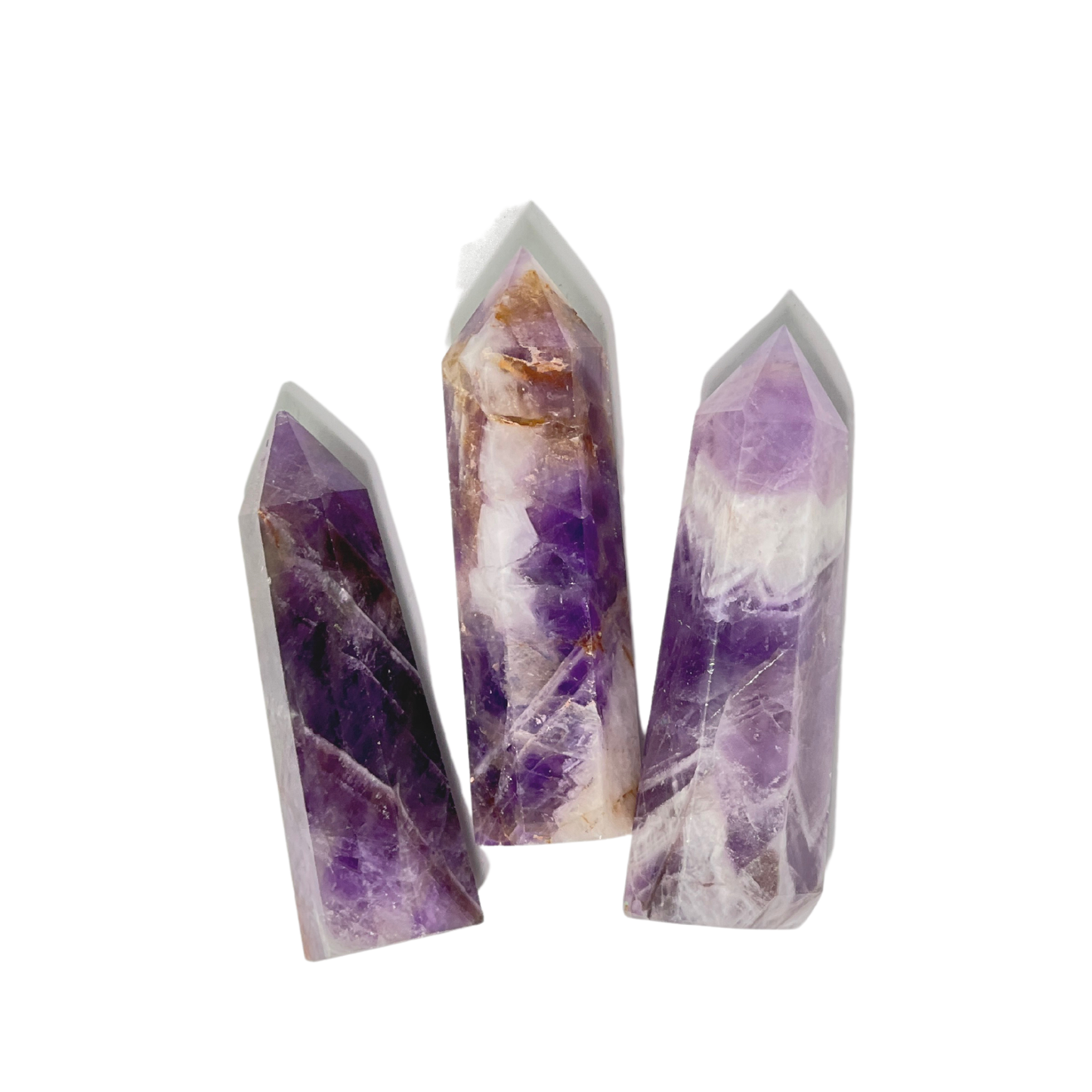 Natural Amethyst Crystal Quartz Point Spiritual Stone