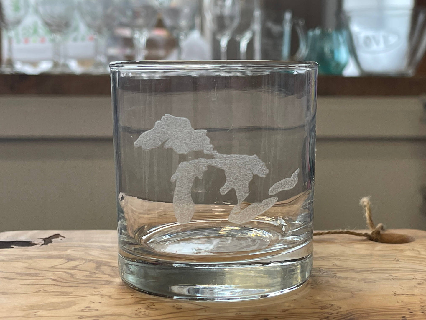 Old Fashioned Heavy Base Rock Glass 10.5 oz Michigan