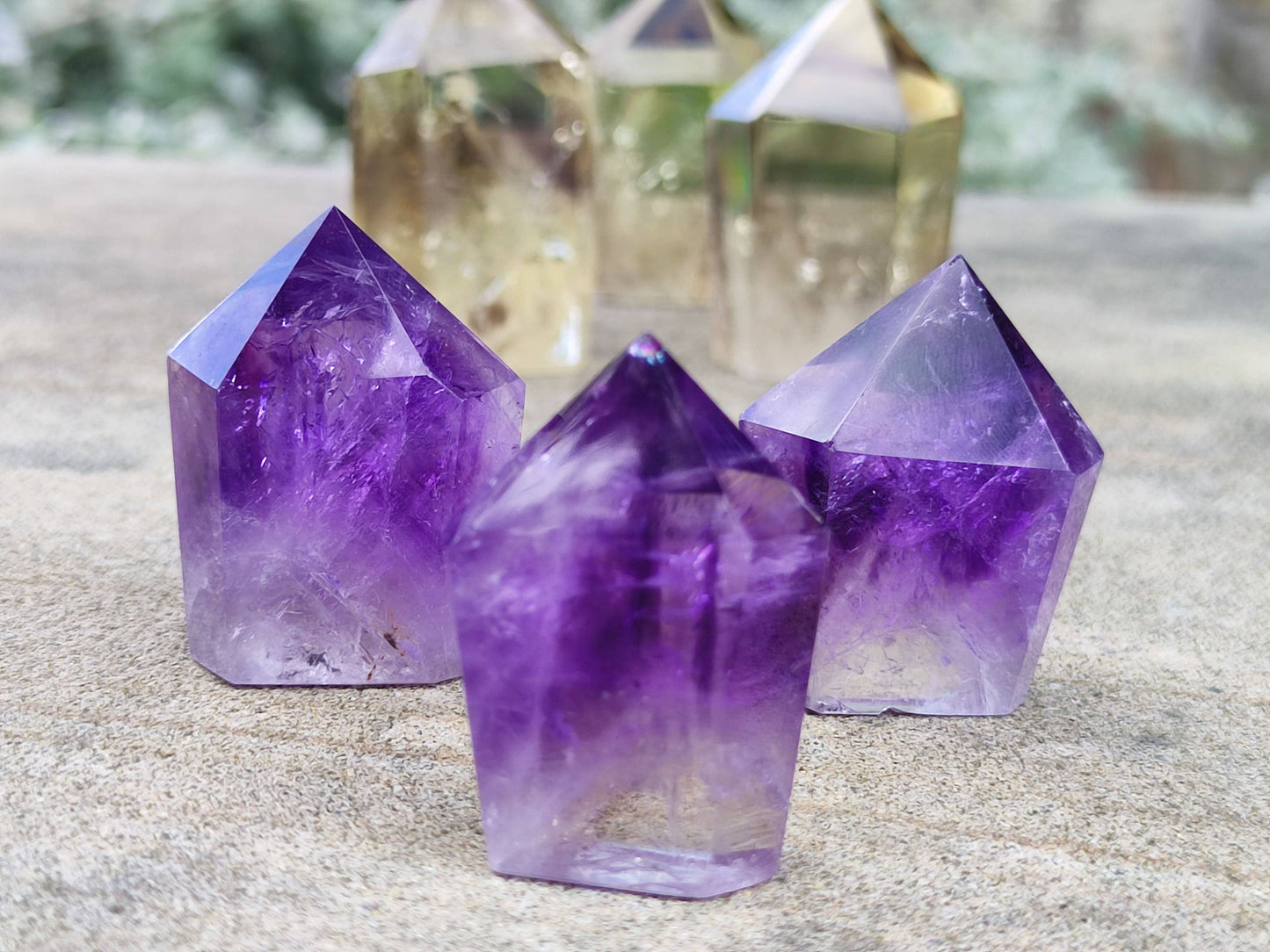 Violet Brazilian Amethyst Tower Point Generator - Meditation and Energy Healing