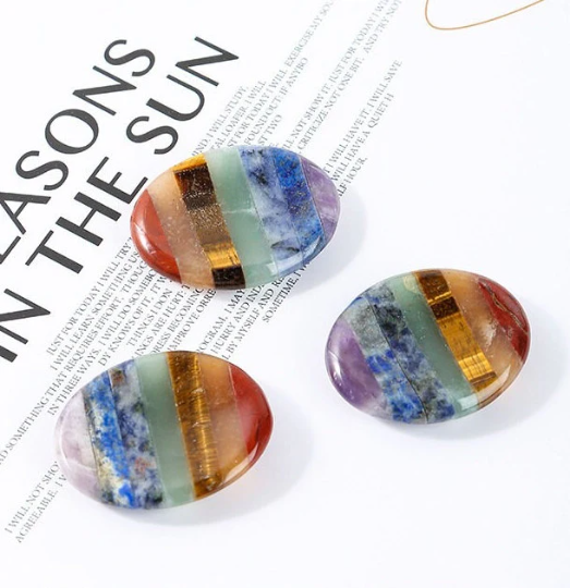 7 Chakra Worry Stone for Balancing Your Energy Centers