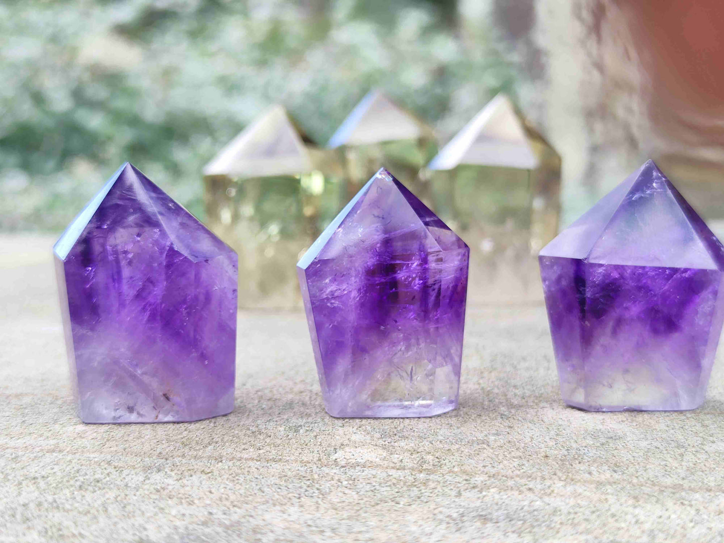 Violet Brazilian Amethyst Tower Point Generator - Meditation and Energy Healing