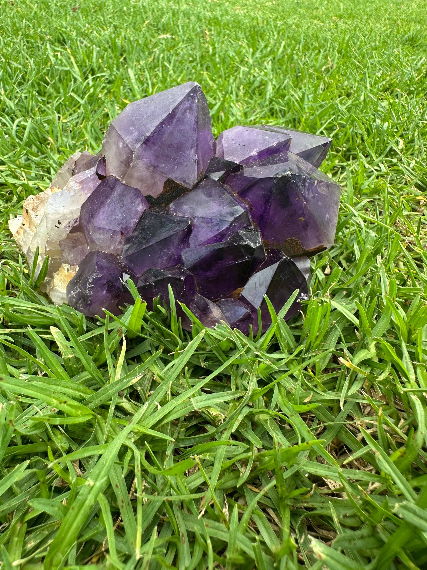 Large Uruguay Amethyst Cluster – 1.02kg Raw Amethyst for Healing & Crystal Collection
