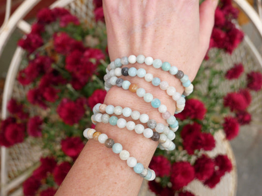 Amazonite Beaded Bracelet 6mm