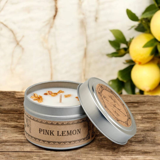Pink Lemon Botanical Travel Tin Candle 4oz