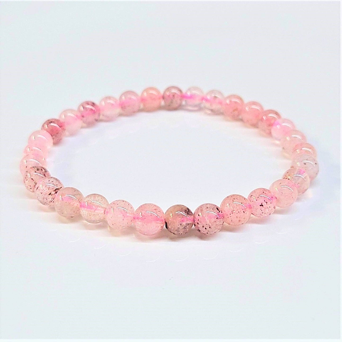 Strawberry Quartz Beaded Bracelets 6mm