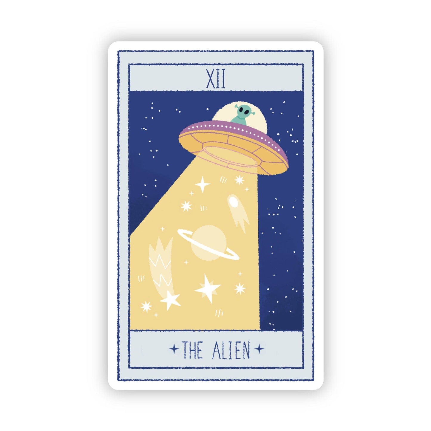 "The Alien" Tarot Card Sticker