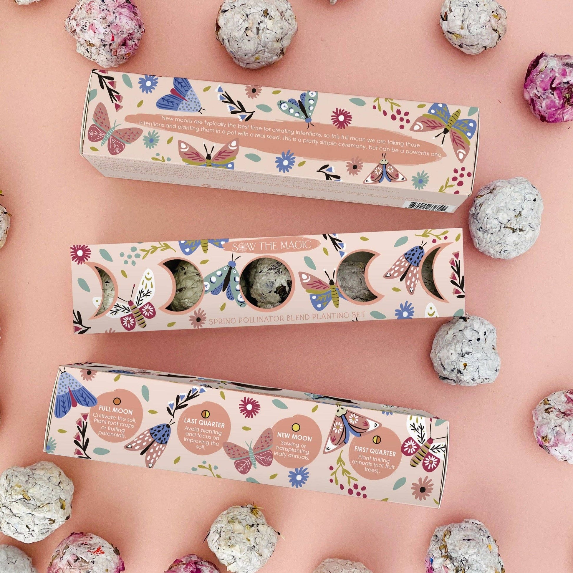 full moon planting seeds Moon Phase Spring Pollinator Seed Ball Planting Set – The Midnight New Moon