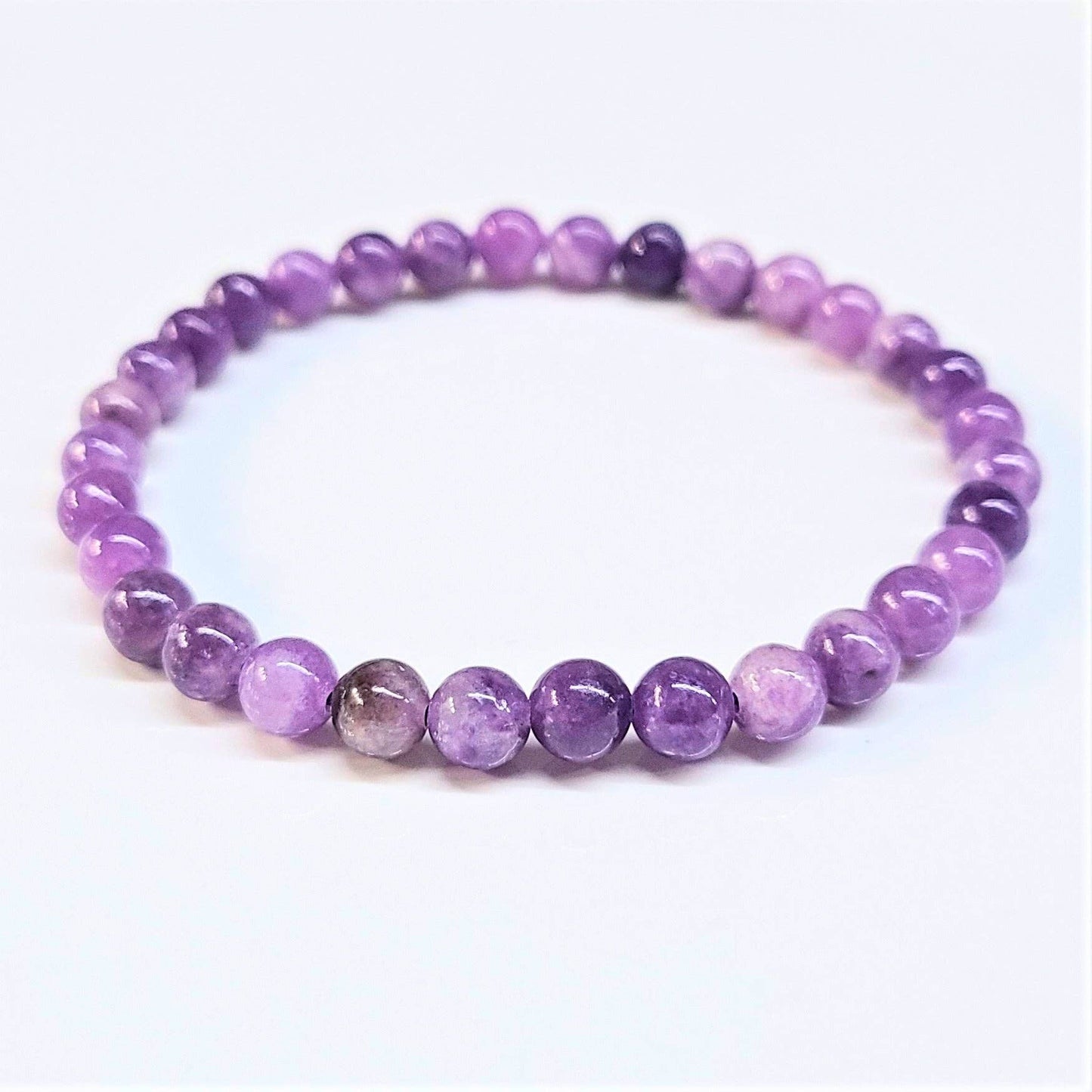 Lepidolite Beaded Bracelets 6mm
