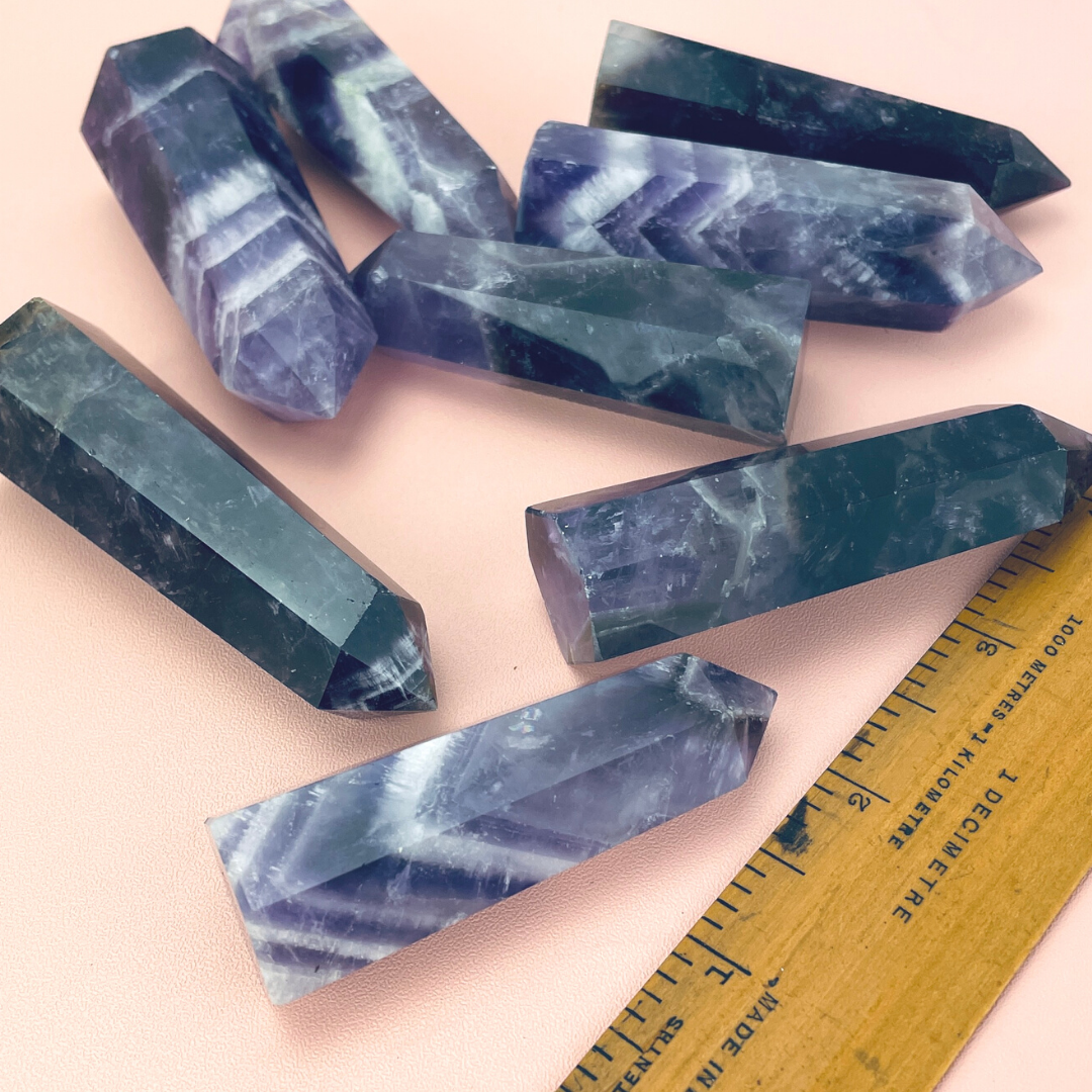 Natural Amethyst Crystal Quartz Point Spiritual Stone