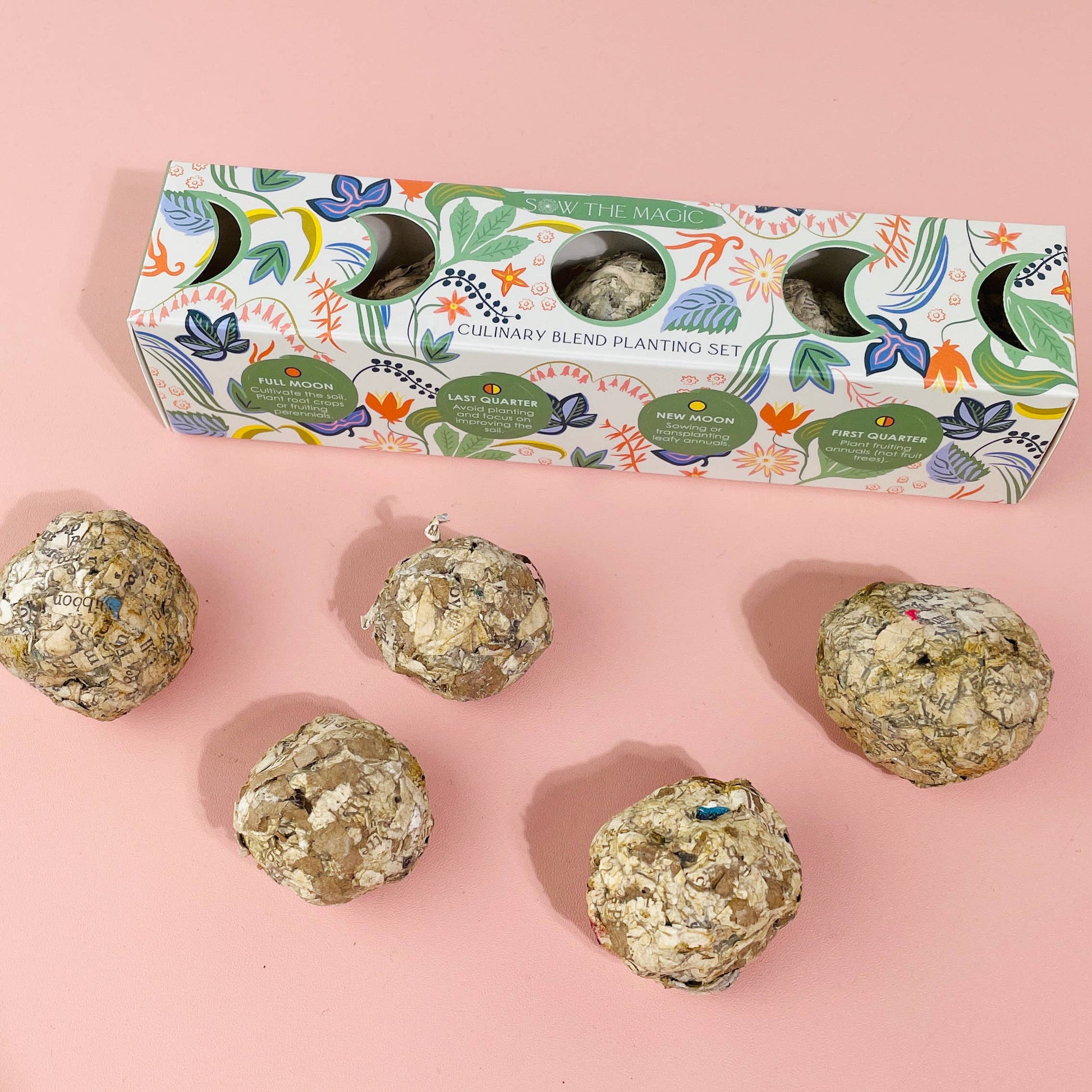 new moon planting seeds Moon Phase Culinary Seed Ball Planting Set – The Midnight New Moon