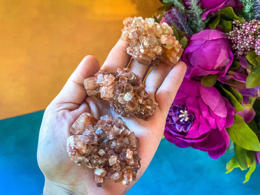 Aragonite Crystal Cluster, Aragonite Sputnik